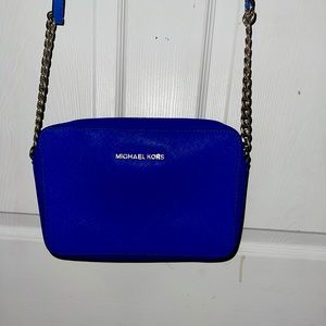 Blue Michael Kors purse